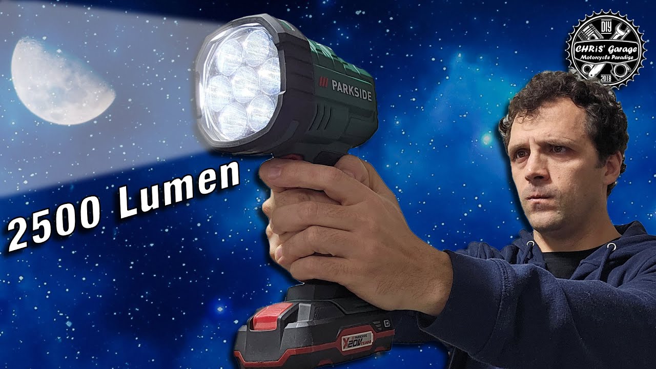 PARKSIDE super TORCIA 2500 Lumen 7 led da 3 Watt = 21 Watt TOT