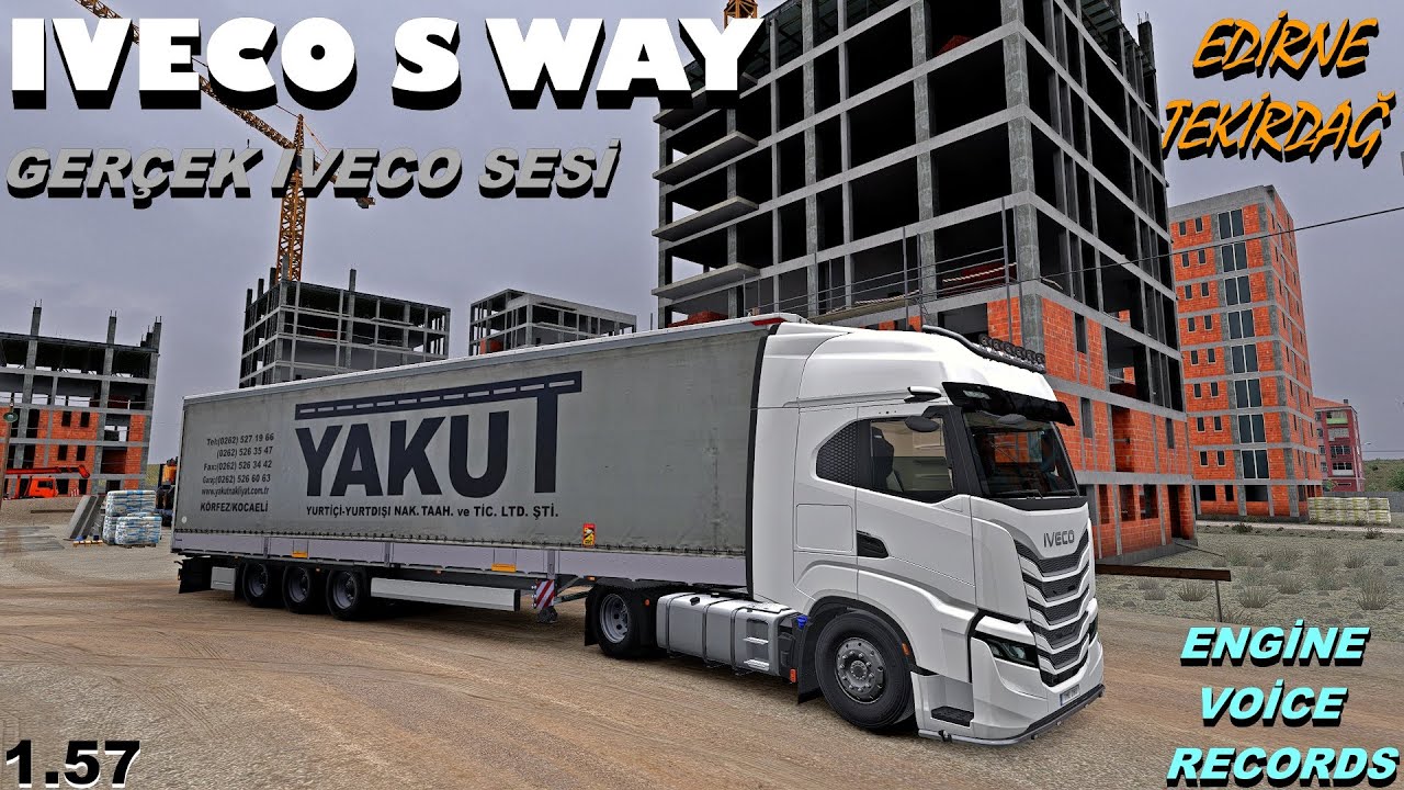 IVECO S WAY İLE EDİRNEDEN TEKİRDAĞA MALZEME TAŞIYORUZ :) GÜZEL BİR IVECO SESİ EVR 1.57