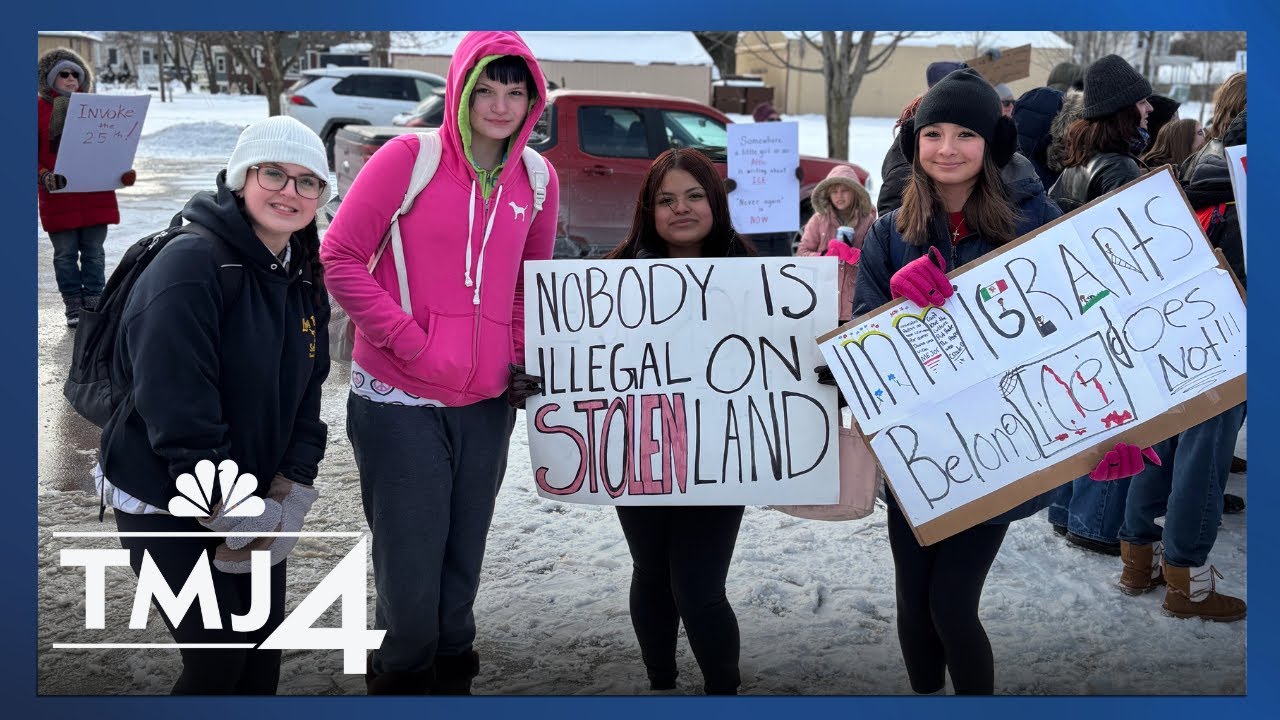 Dozens of anti-ice protests and walkouts held throughout Southeast Wisconsin