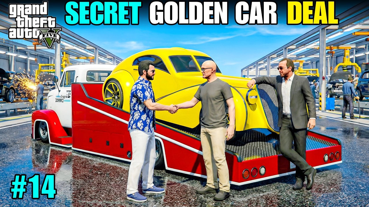 Mastermind Behind The Secret Golden Car Deal in GTA 5! 🔥 #14 