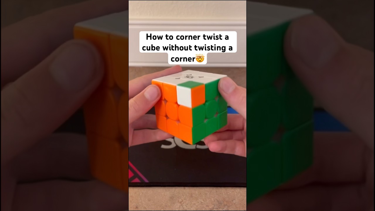 How to solve a corner twist a cube without twisting a corner🤯