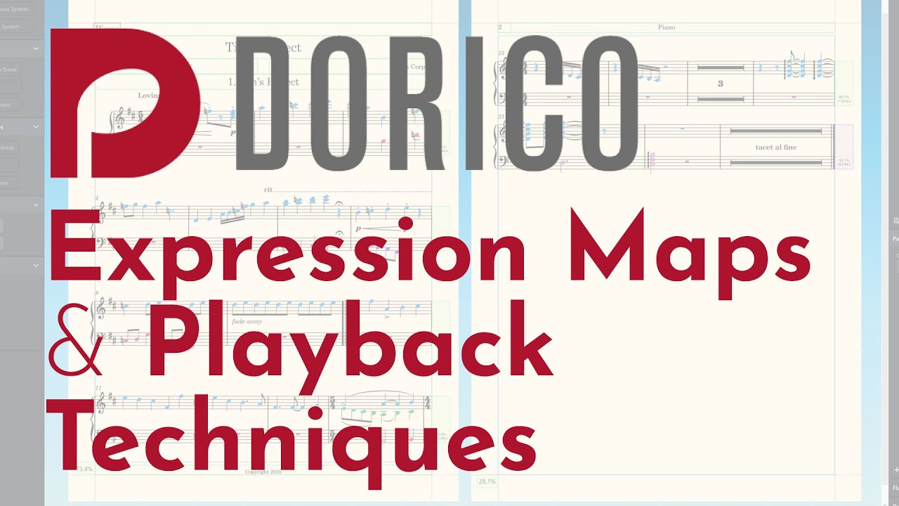 Карты выражений и техники воспроизведения в Dorico 6