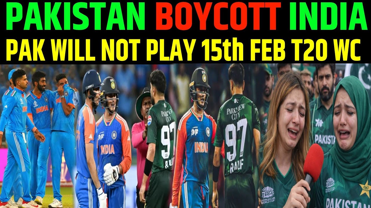 Breaking News : Pakistan Boycott India 15 Feb T20 World Cup 2026 | Ind Vs Pak | Pak Public Reaction