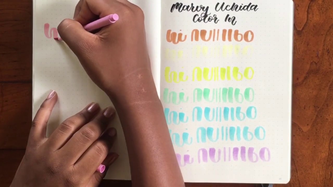 Reviewing the Marvy Uchida Color In Brush Pen