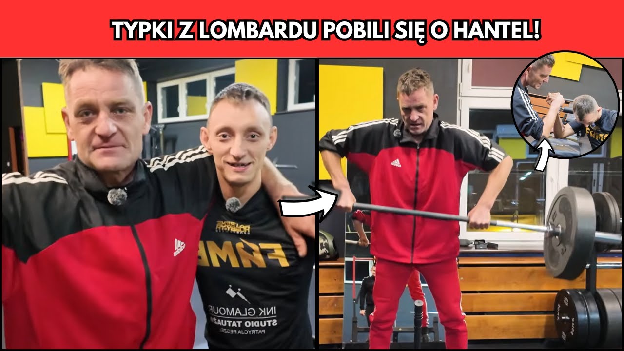 TYPKI Z LOMBARDU POBILI SIĘ O HANTEL! DRAMAT NA SIŁOWNI!