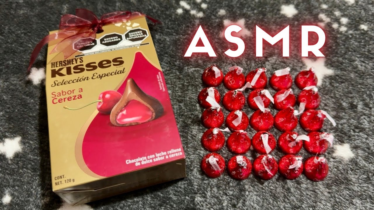 ASMR analizando y probando KISSES de Cereza🍒