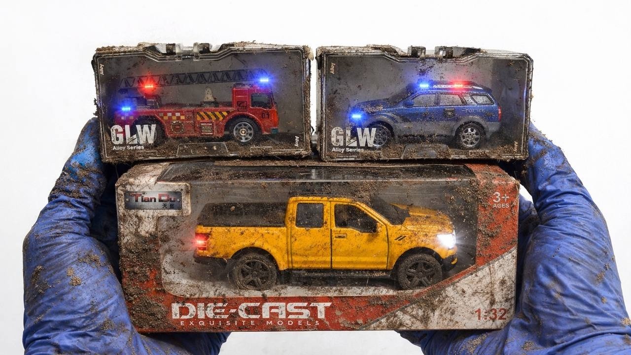 The surreal Cleaning Process of a Police Car | Fire Car | Pickup Car | After an Extreme Drifts!