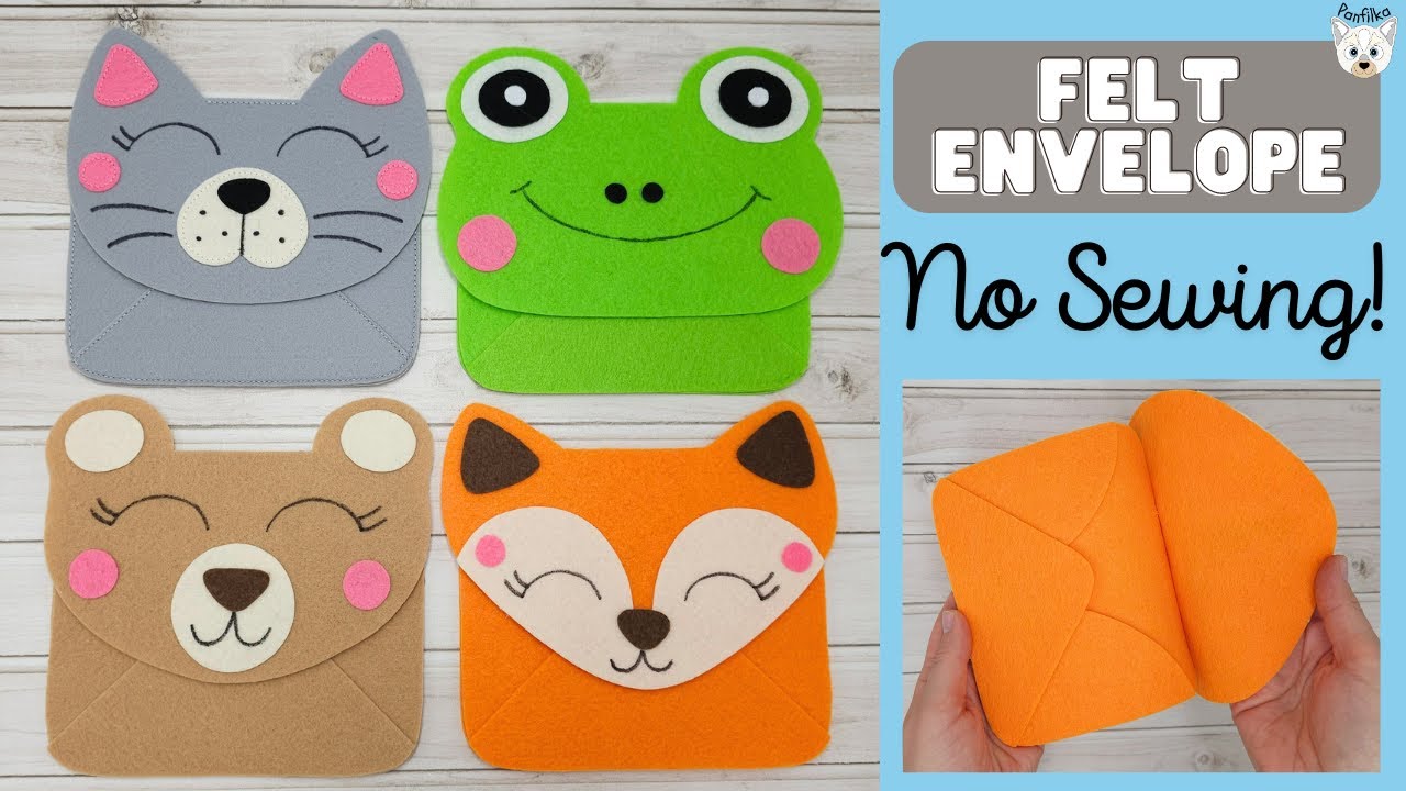 How to Make Felt Envelopes | Easy No-Sew Tutorial