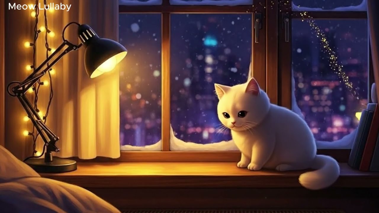 Hello 2026 ✨ Mochi’s Cozy Bedroom, City Lights & Relaxing Lofi Beats (No Ads)| Meow Lullaby
