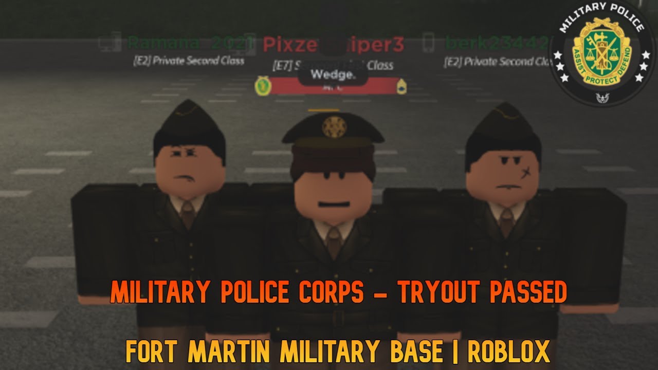Passing MPC Tryout - Fort Martin Military Base ROBLOX