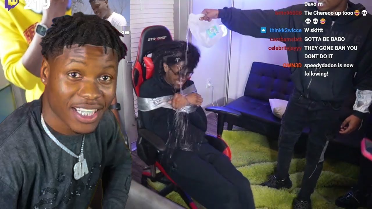 AVERYB Cameraman Gets Tied Up For Starting WaterFight On stream