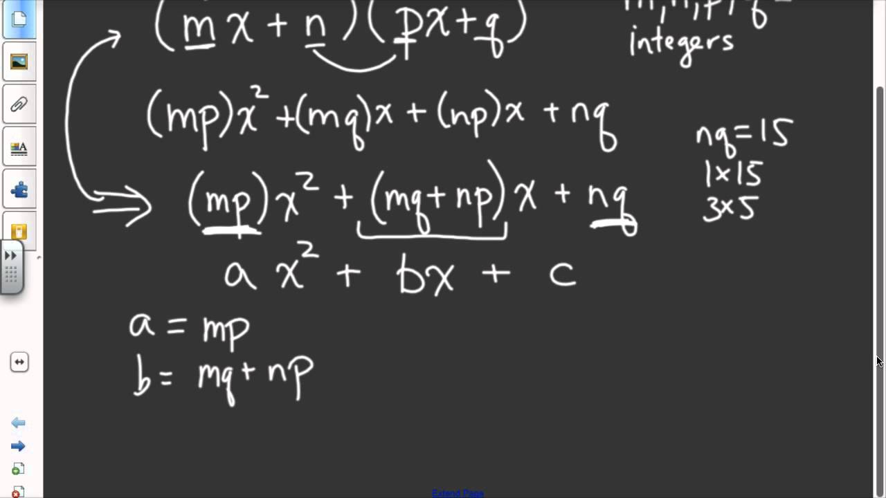 Why factoring by grouping works