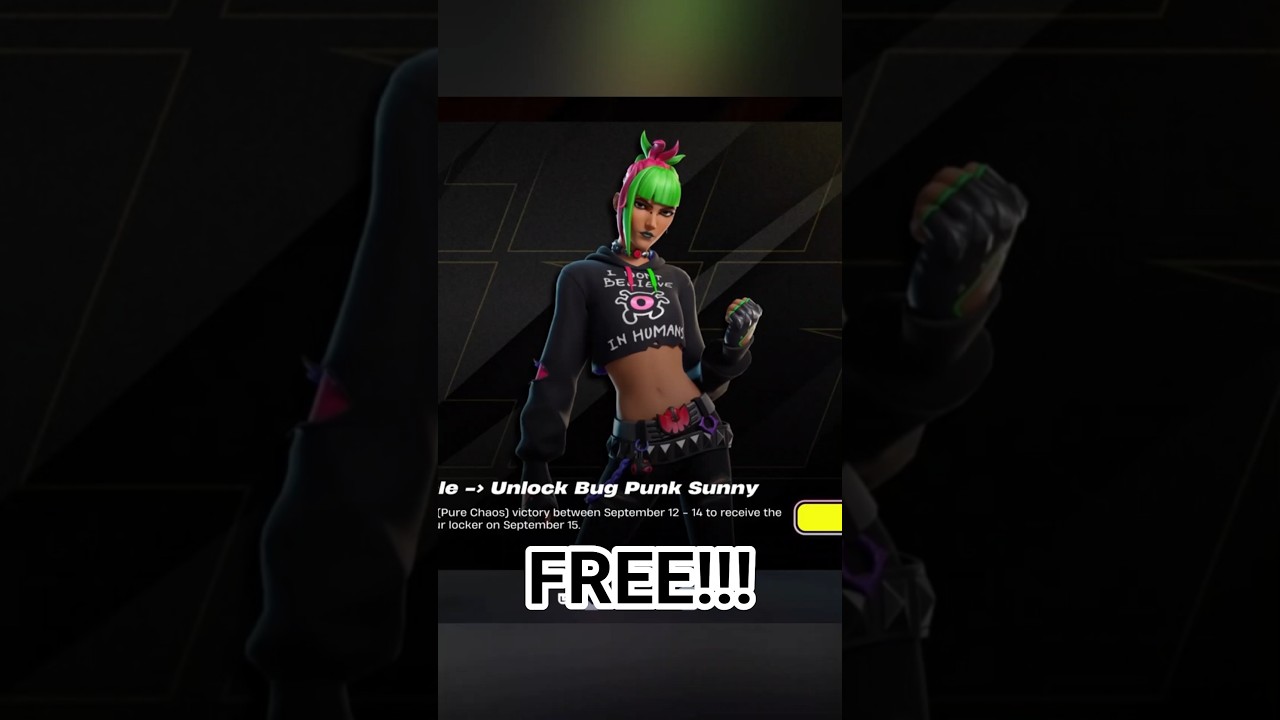 100% FREE Bug Punk Skin #fortnite #season3 #season4 #gaming #fortniteclips