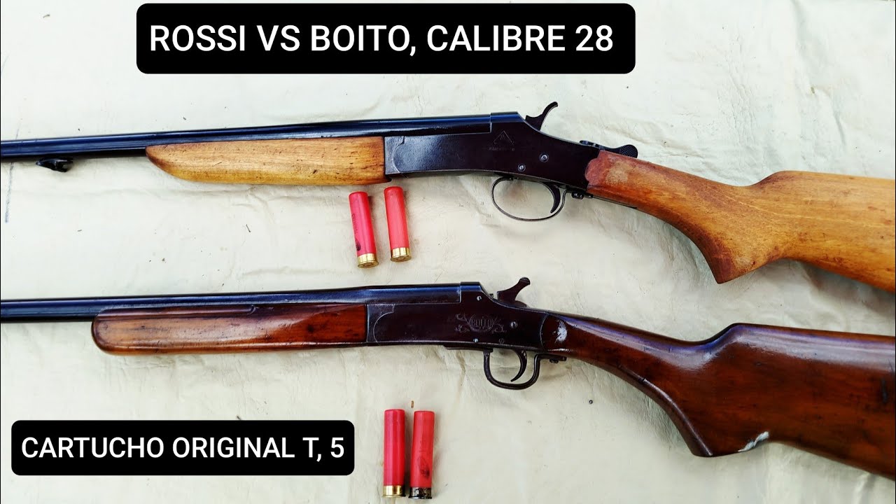 Espingarda Rossi Calibre 28 VS Boito Calibre 28! Teste Com Cartucho de Fabrica T e 5