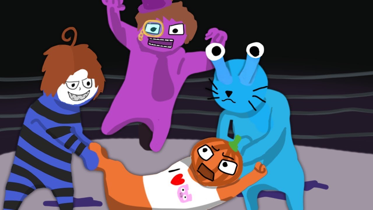Paluten verfolgt und vermöbelt mich「Gang Beasts」