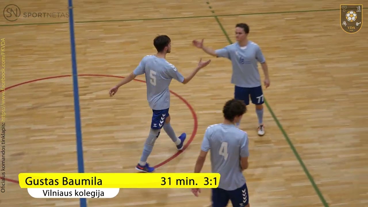 260213 VRFS VDA Futsal   Vilniaus kolegija 3 1 Hightlights