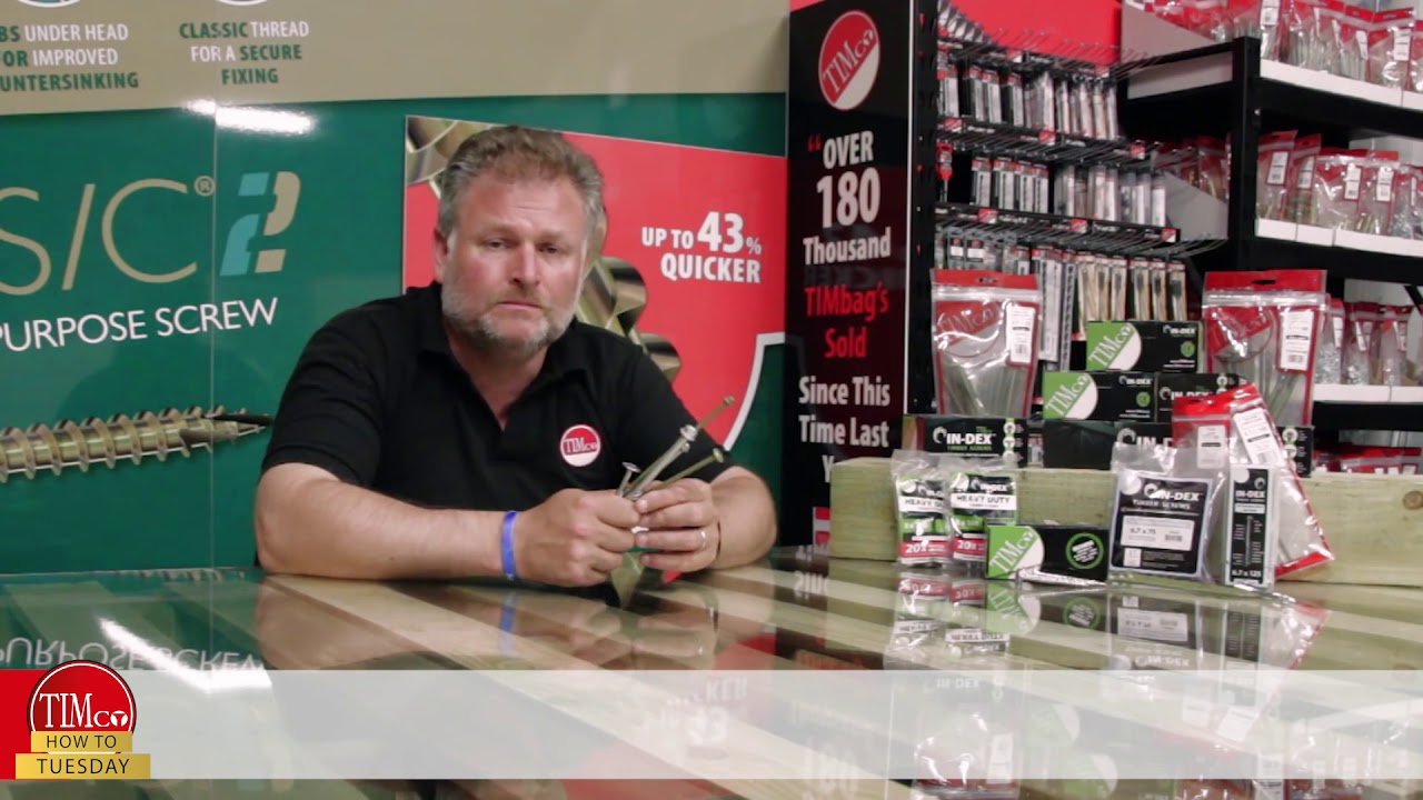 TIMco In Dex Timber Screws - Fixing together railway sleepers