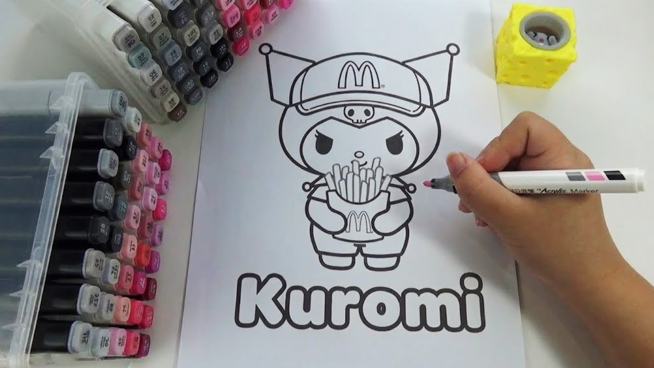 Kuromi x McDonald's 🍟🖤Coloring Process