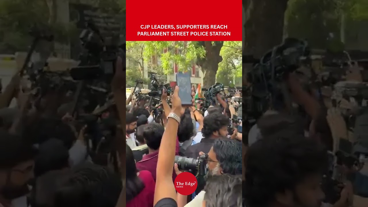 CJP Leaders and Supporters Reach Parliament Street Police Station in Delhi