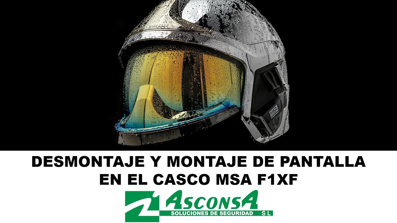 Desmontaje y Montaje Pantalla Casco MSA F1XF