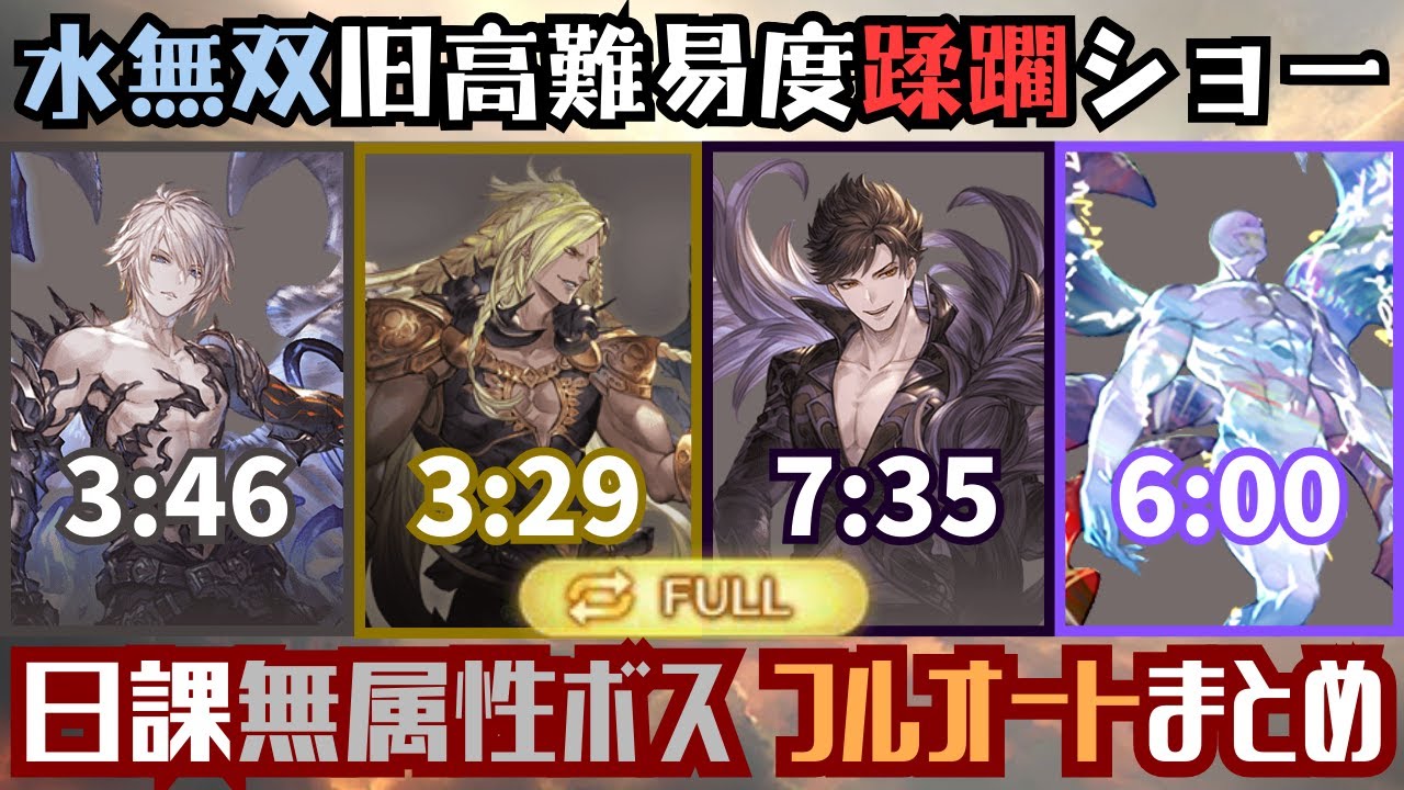 最新版ルシ/バブ/ベリ/ワールド フルオート編成まとめ【グラブル】