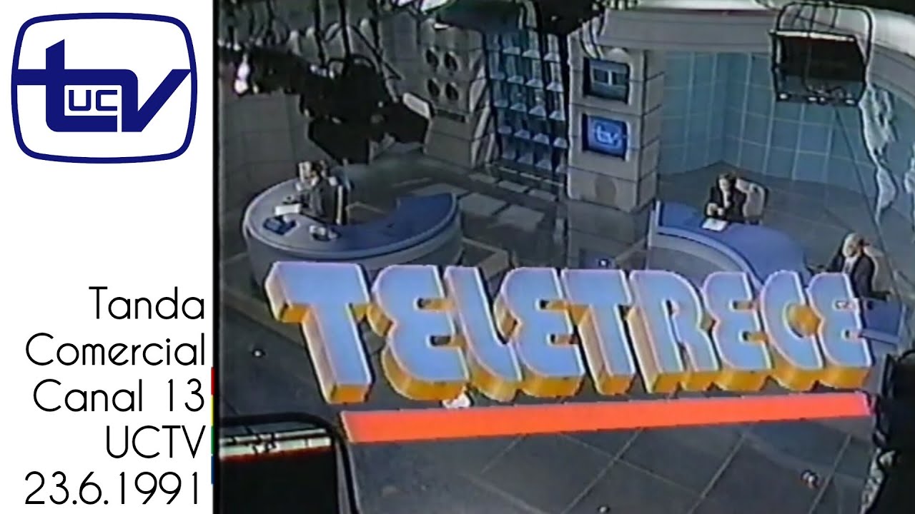 Tanda Comercial Canal 13 UCTV Chile - 23 de junio de 1991