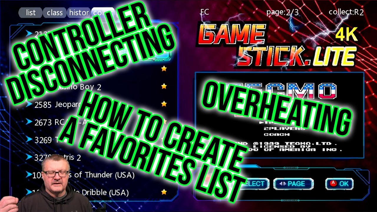 How to Fix Game Stick 4K Overheating & Controller Connection Problems - Favorites List Setup