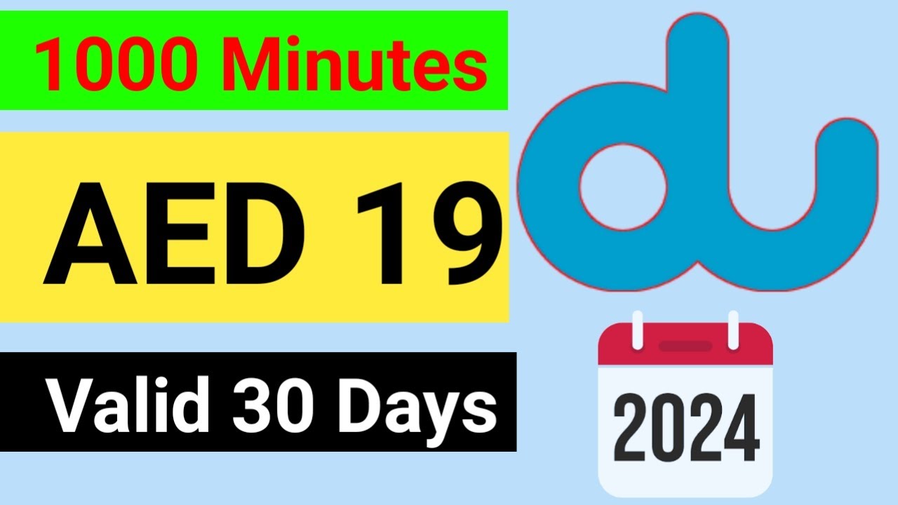 du 1000 local minutes 19 AED | du local call packages monthly | du local Minutes offer 2024