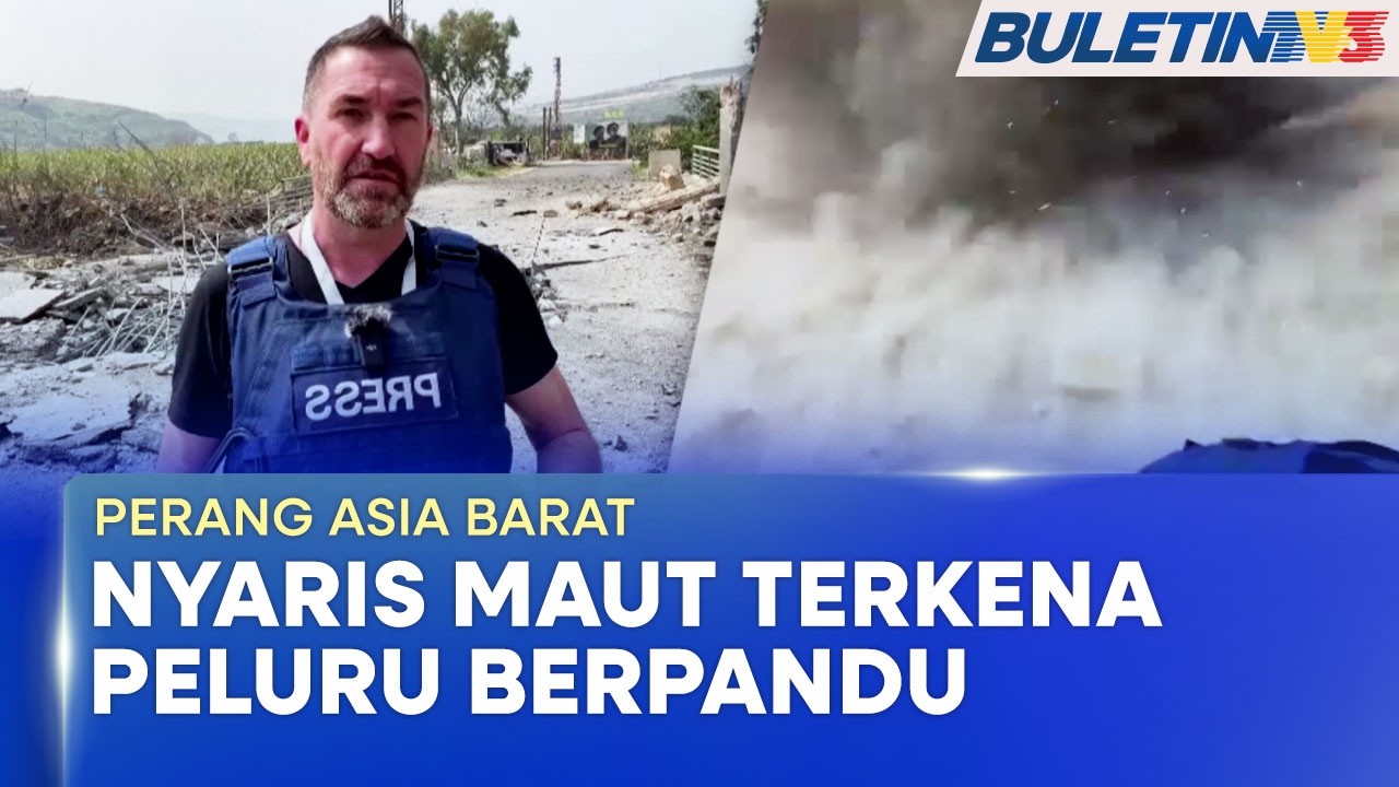 PERANG ASIA BARAT | Bedilan Peluru Berpandu Israel Hampir Ragut Nyawa Wartawan