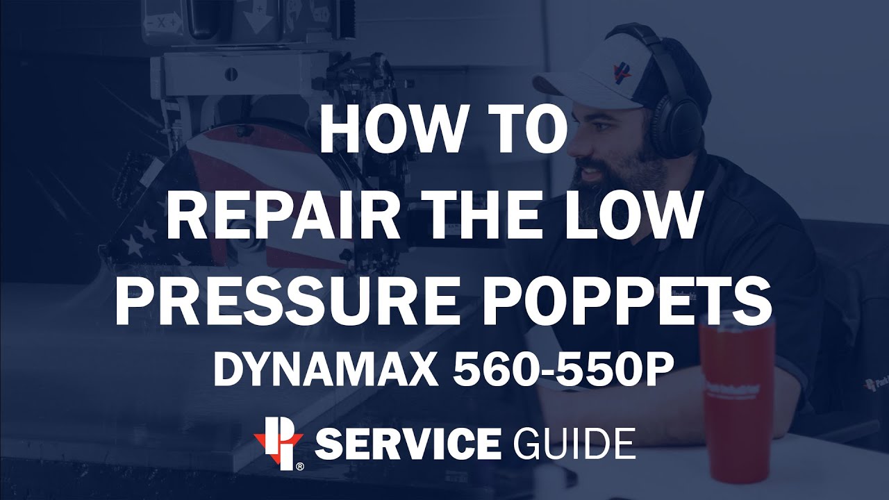 How to Repair Low Pressure Poppet and Seals on Dyanmax 550 | CNC Sawjet Service