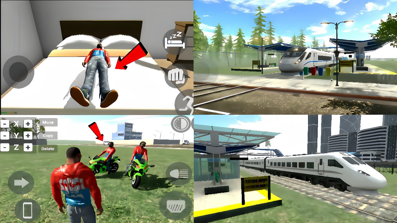 New Features🤑 Sleep mode+ Spider-Man code+ New train station 💥 Indian Bikes Driding 3d @SABBIRAURA