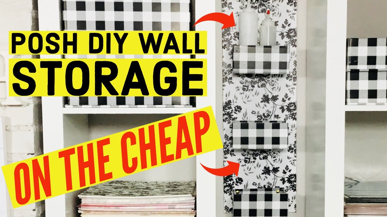 NEED MORE CRAFT ROOM STORAGE??  Awesome Wall Storage DIY/ TRIPLE BOX WALL UNIT DIY...Come See!