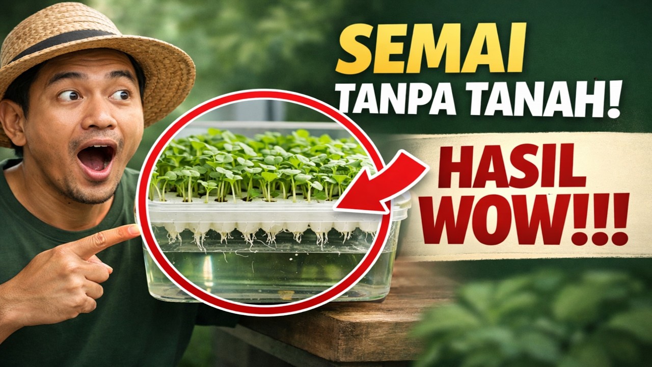 GAK PERLU KOTOR-KOTORAN LAGI! 🚫 Ini dia rahasia saya semai bibit tanpa tanah sama sekali. Hasilnya