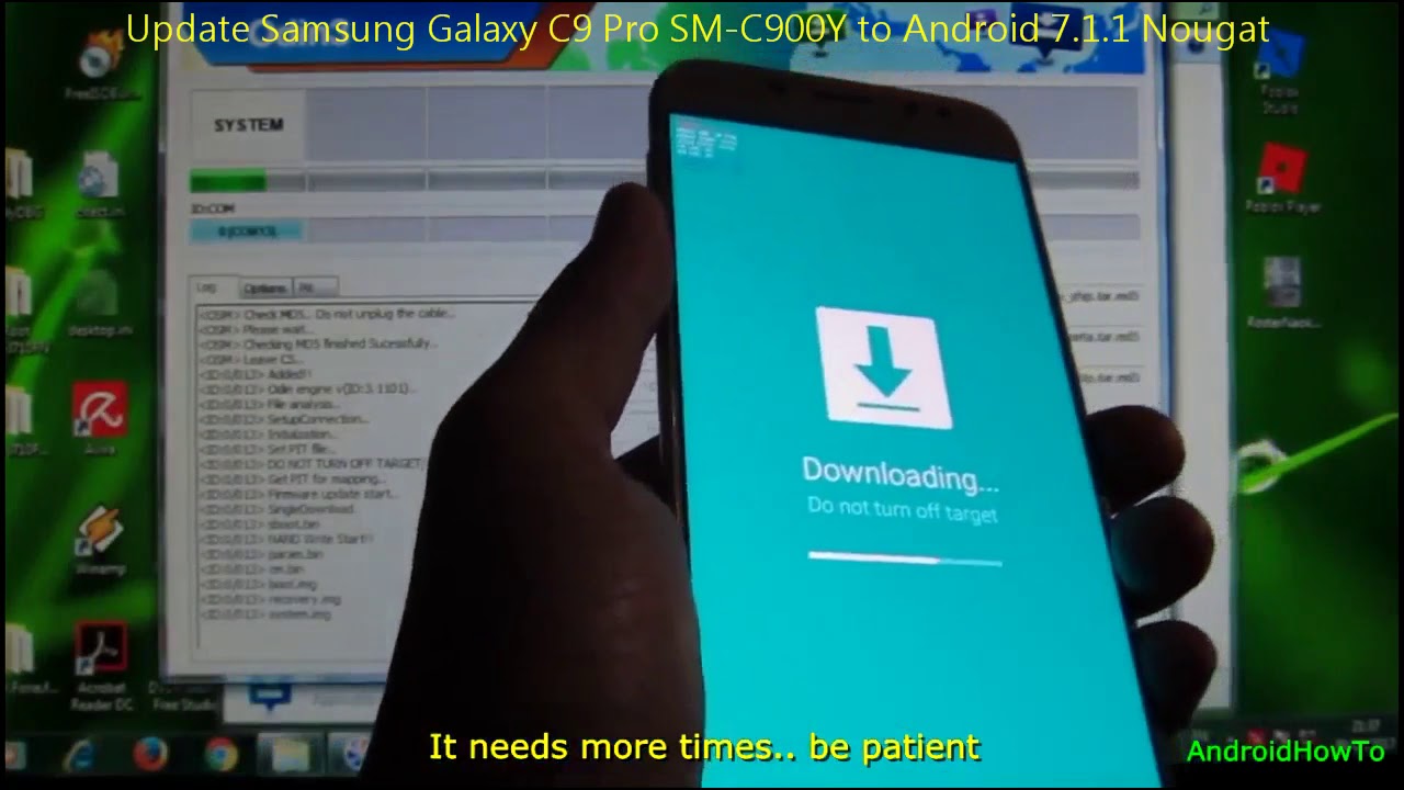 Update Samsung Galaxy C9 Pro SM-C900Y to Android 7.1.1 Nougat
