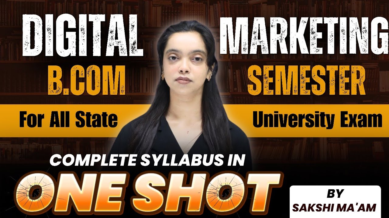 Digital Marketing Complete One shot Revision | Bcom 4th Semester | Digital Marketing | Paper |DDU