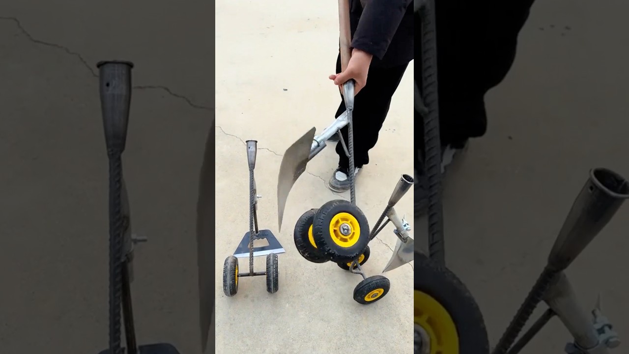 Practical Three-Function Wheel Hoe #farmingtools @RomFarm