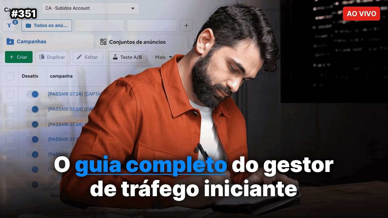 O guia completo do gestor de tr&aacute;fego iniciante | Live #351