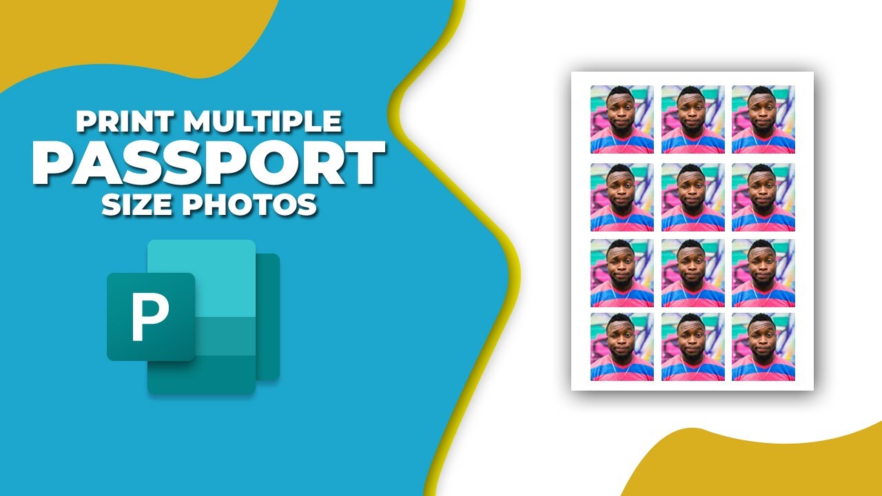 How to print multiple passport size photos on one page in publisher