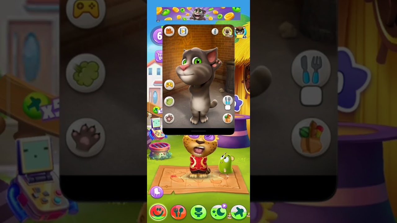 My Talking Tom Cat 🐈🤣🐈🤣 #cat #mobilgames #talkingtommobilegame #shortsvideo #shorts