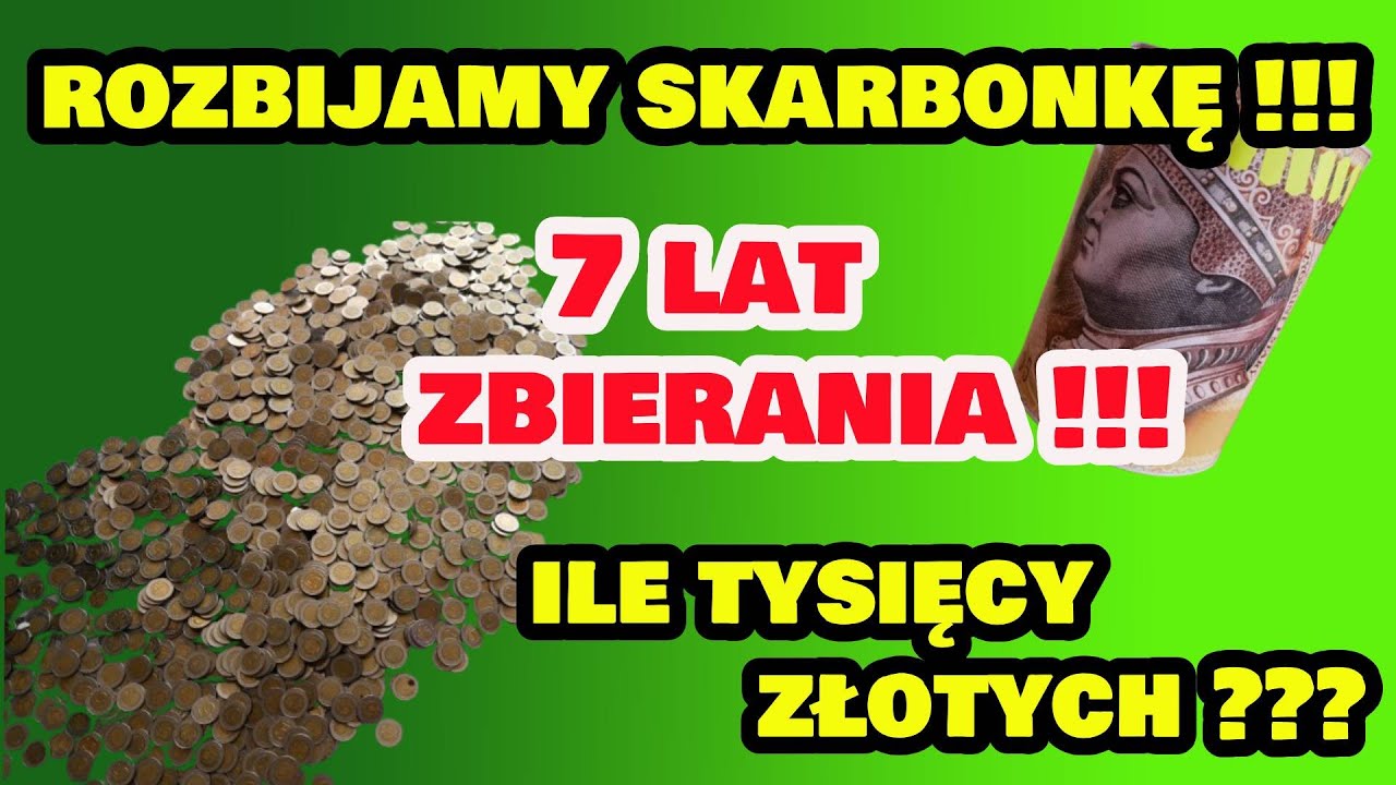 Jak Porządnie Oszczędzić ! Otwarcie Skarbonki Po 7 Latach Zbierania !!!  #70