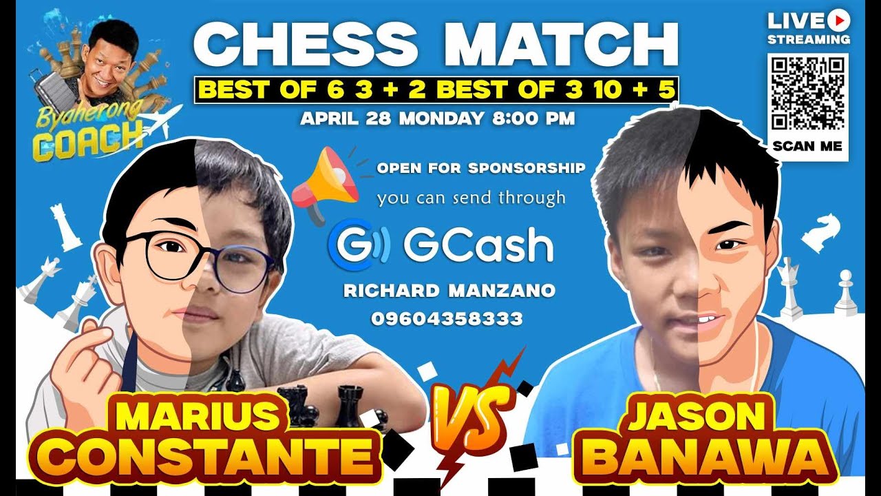 MOST AWAITED MATCH UP! Young Chess Talents of Philippines Ches! Marius Constante vs Jason Banawa