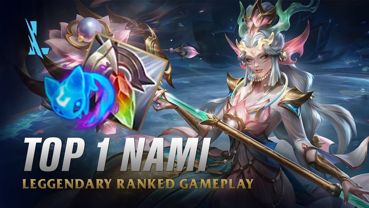 Wild Rift NAMI - TOP 1 Prestige Splendid Staff Nami S15 Ranked Gameplay + Build