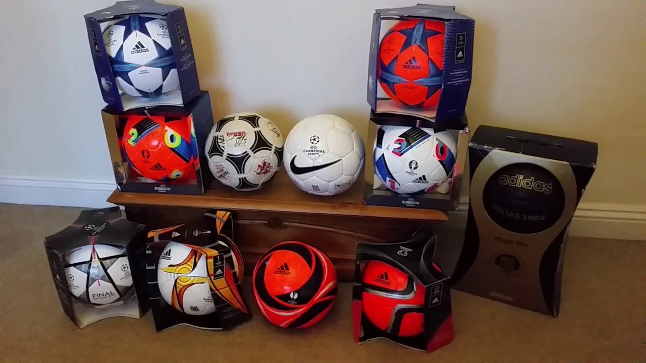 Official Match Ball football collection soccer ball. New 2016 - Nike Geo 800, Adidas Mundial, Finale