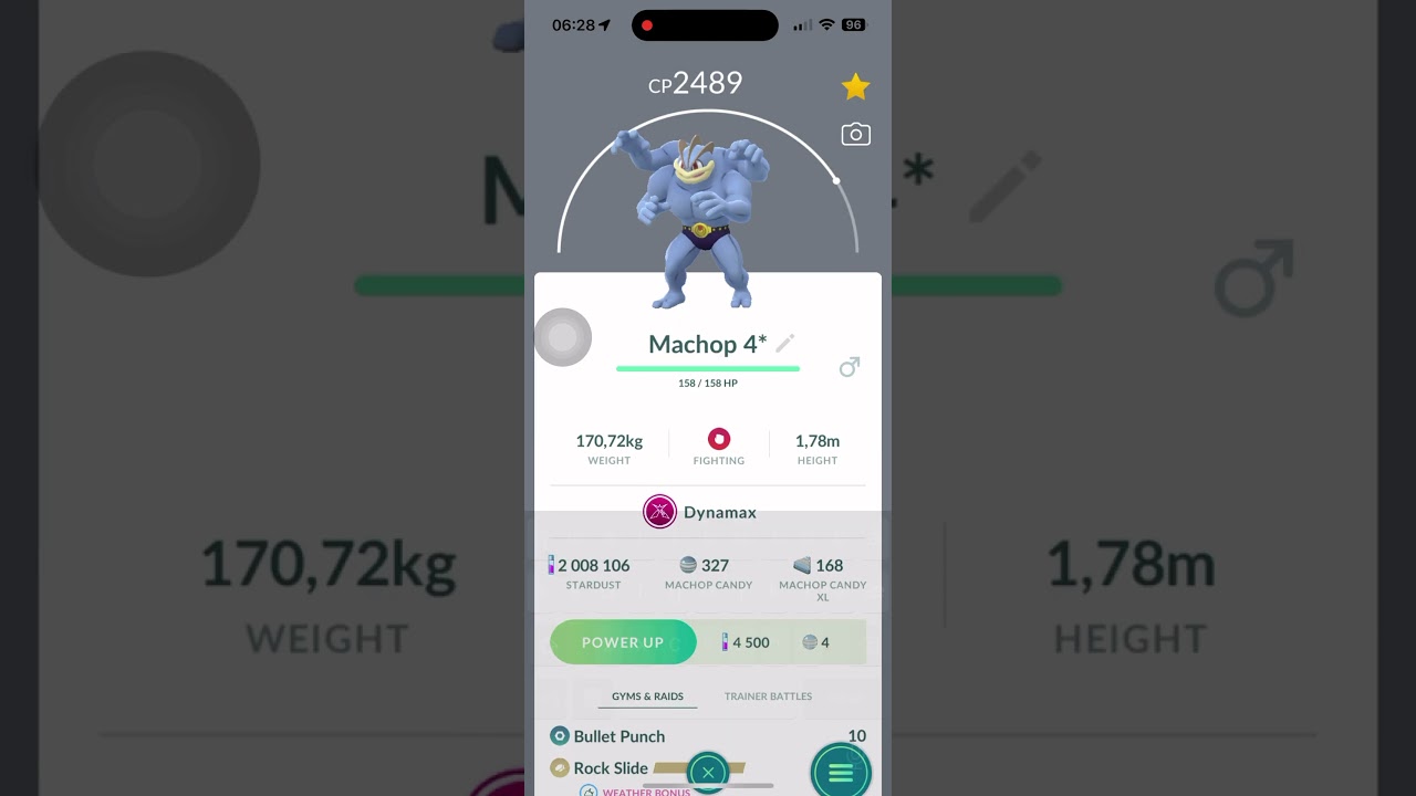 Level up a max move 3 times