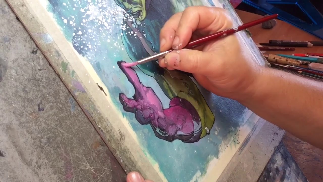 Marvel Masterpieces TRITON painting