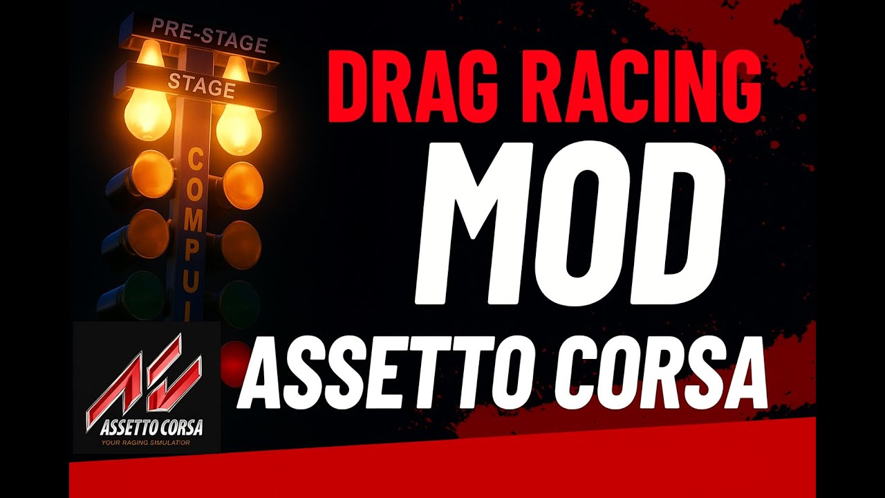 MOD Drag Racing for Assetto Corsa WORKING LIGHTS | Apps + Tutorials + Tracks 🚦 DragRacePro