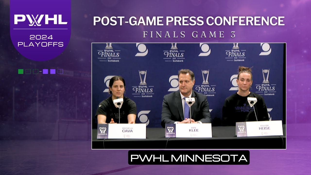 Post-Game Press | PWHL Finals Game 3 | BOS MIN | Taylor Heise Ken Klee Michela Cava