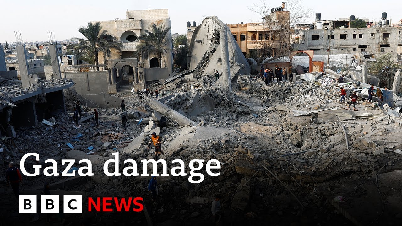 Israel-Gaza: At least half of Gaza's buildings damaged or destroyed, new analysis shows | BBC News