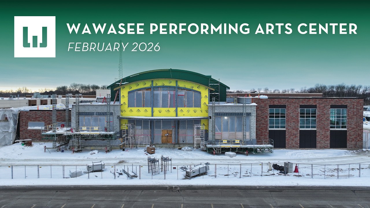 Wawasee Performing Arts Center - Construction Update (February 2026)