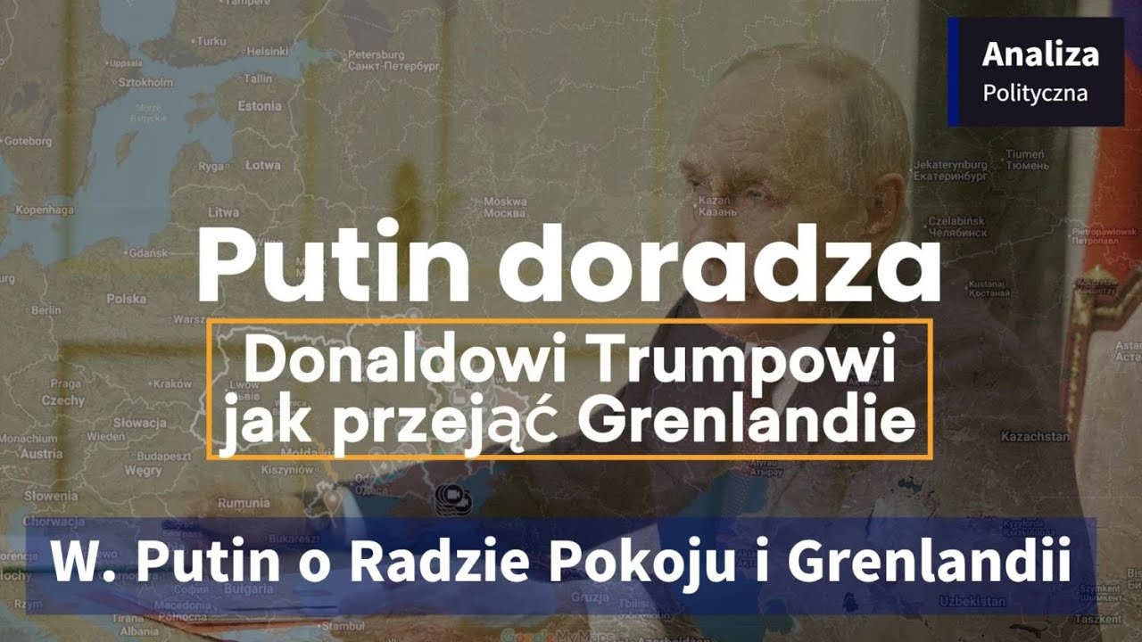 Władimir Putin o Radzie Pokoju i Grenlandii